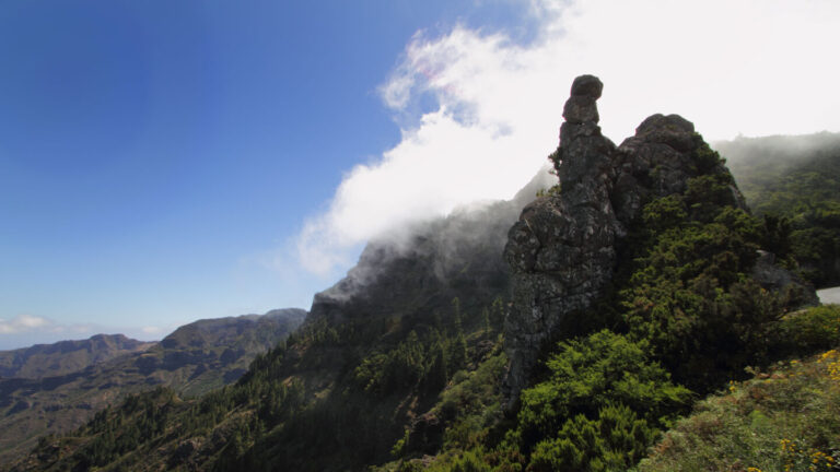 Ausblick über das Naturreservat Benchijigua vom Ausgangspunkt der Wanderung beim Roque de Agando