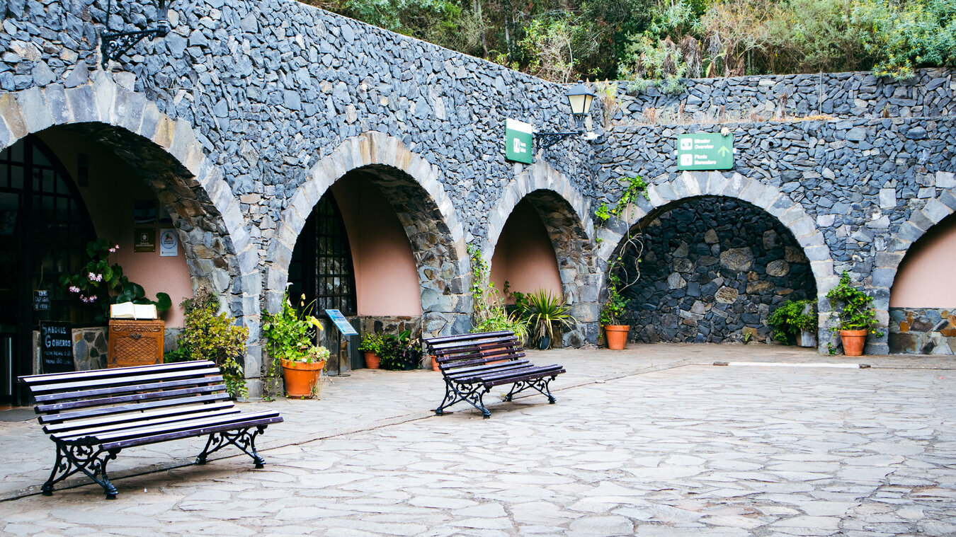 Besucherzentrum Juego de Bolas bei Agulo auf La Gomera, Infozentrum zum Nationalpark Garajonay.