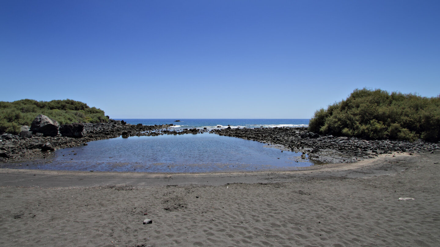 Blick auf den Charco del Conde bei Valle Gran Rey auf La Gomera