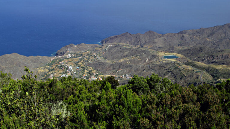 Blick vom Aussichtspunkt Mirador de Alojera auf La Gomera