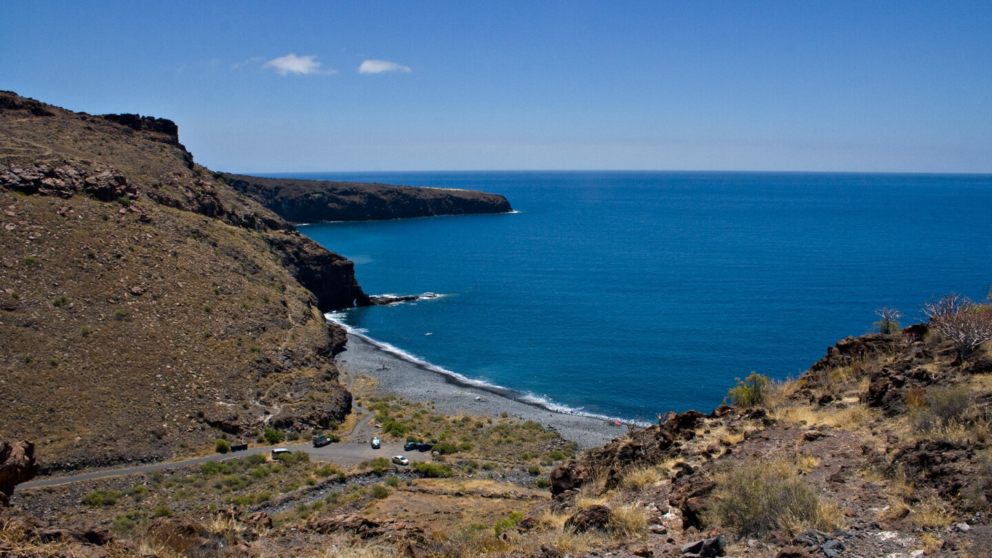 Zufahrt zum Strand der Playa del Medio auf La Gomera