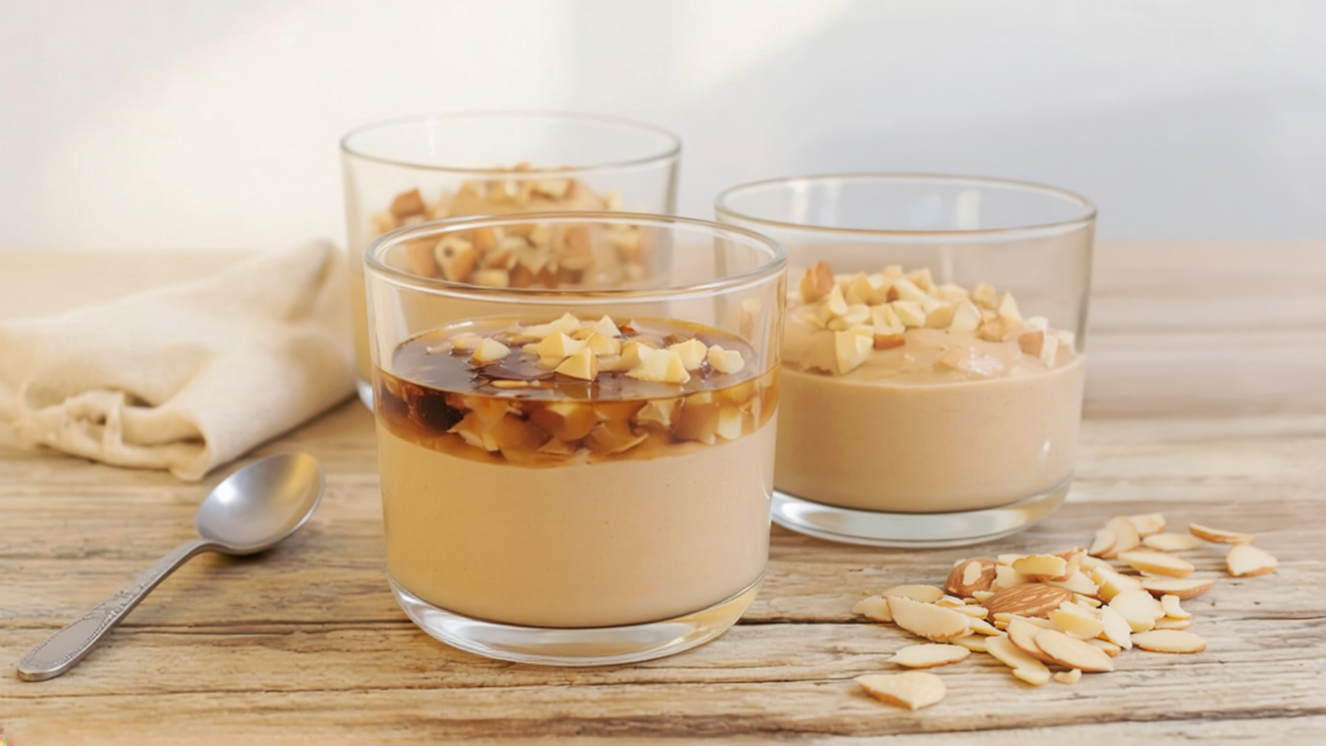 Mousse de Gofio, ein Dessert aus aufgeschlagenem Gofio