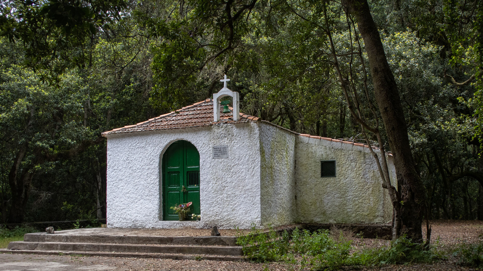 Ermita de Lourdes, Wallfahrtskapelle im Nationalpark Garajonay.