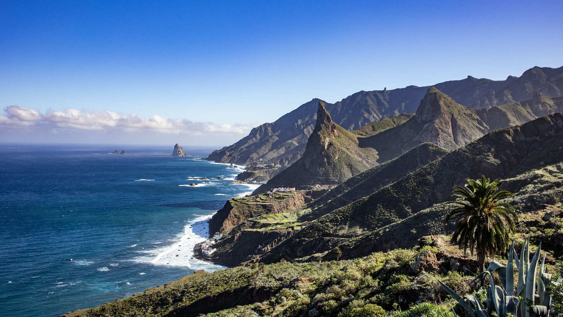 Küstenlandschaft Anaga – zerklüftete Steilküste im Nordosten Teneriffas.