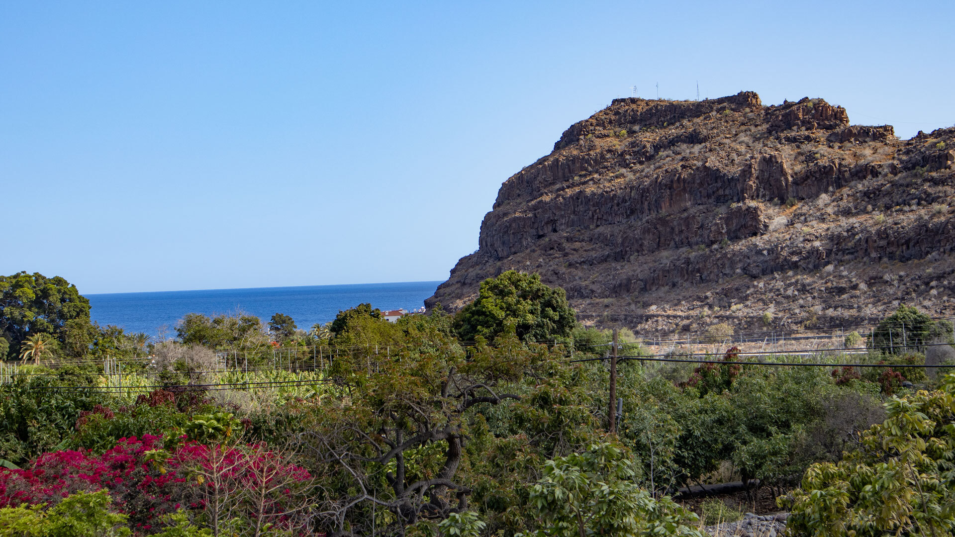 Ortseingang Playa Santiago, La Gomera.