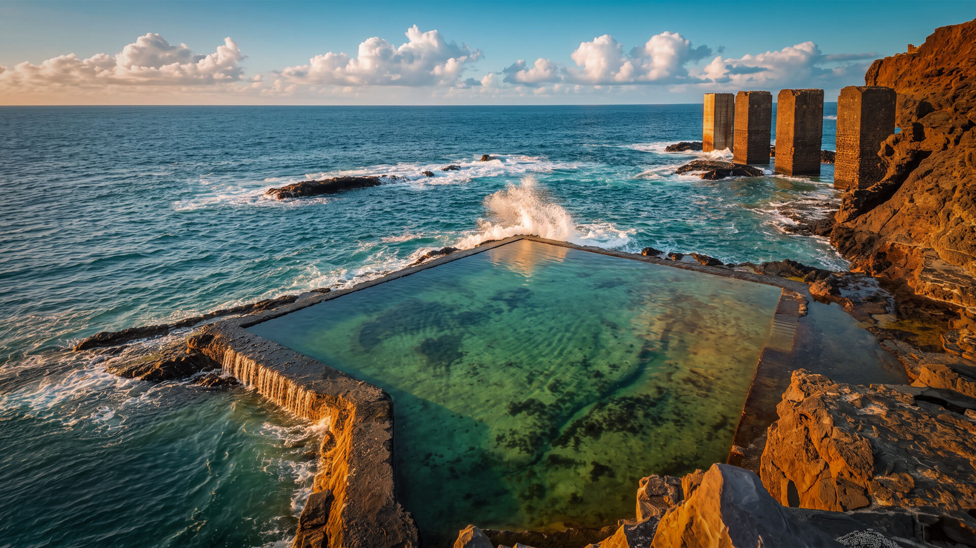 Pescante Hermigua: Industriedenkmal an der Playa de Hermigua