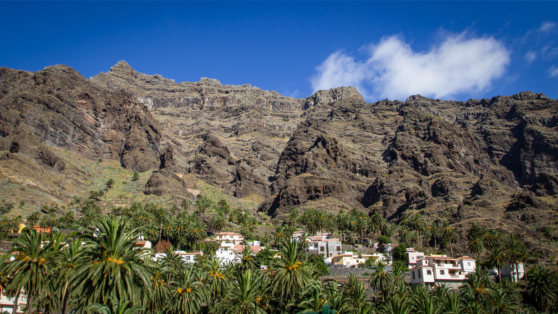 die Häuser im Valle Gran Rey auf La Gomera