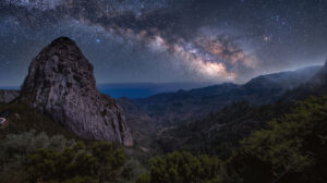 Sternbeobachtung am Roque de Agando, La Gomera: klarer Himmel, wenig Lichtverschmutzung.