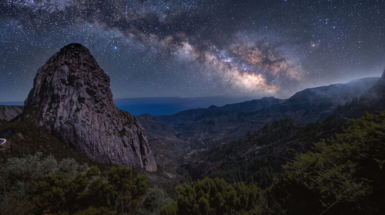 Sternbeobachtung am Roque de Agando, La Gomera: klarer Himmel, wenig Lichtverschmutzung.