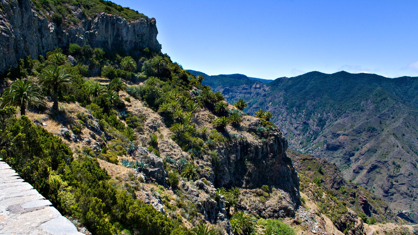 Landschaft im Wandergebiet rund um die Degollada de Peraza, La Gomera.